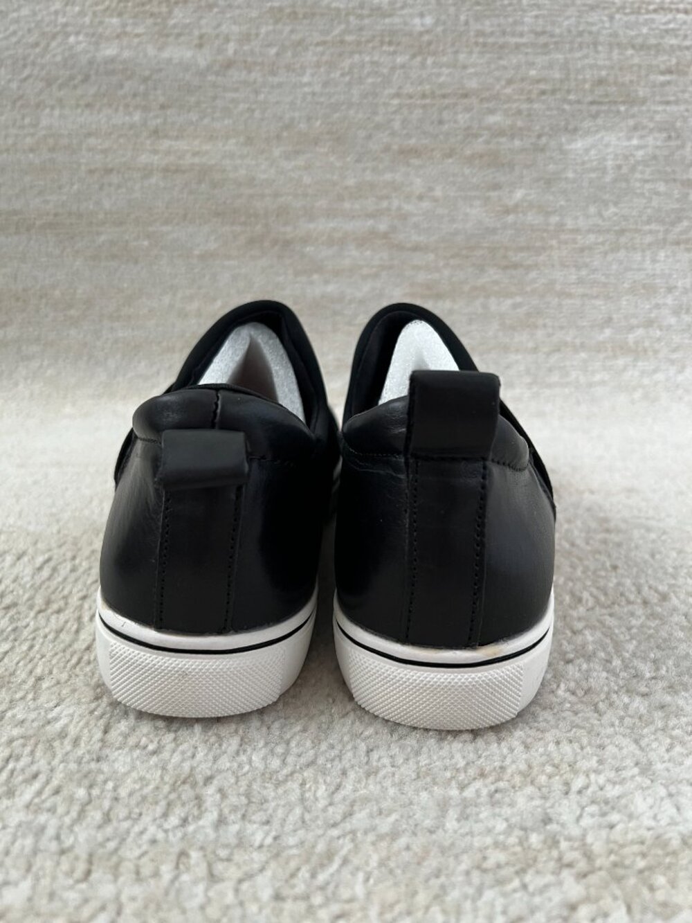Bernie Mev Elmwood Black Leather Slip On Low Top Sneakers Flats Shoes 39 - Picture 6 of 11